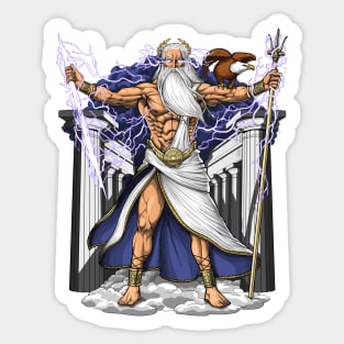 Greek God Zeus Sticker